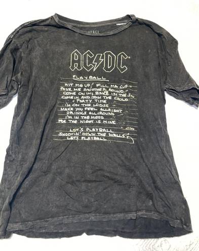 Bohme ACDC Distressed Graphic Tee