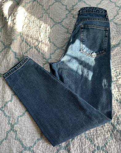 Pretty Little Thing Distressed Mom Jeans