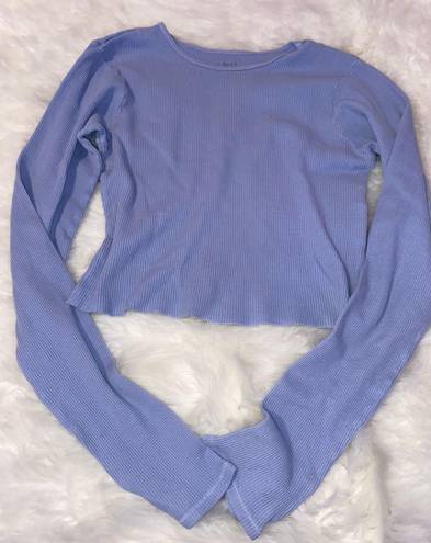 John Galt Light Blue Crop Top