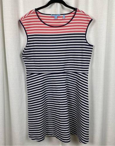 Draper James  Blue&White Stripe Ponte Knit A Line Dress Sz.XL