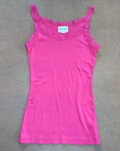 Kirra Pac Sun  Sunshine Lace camisole Tank Top Y2K Style Pink Summer Beach size M