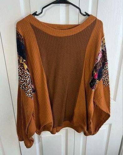 Umgee  Waffle Knit Fabric accents size XL