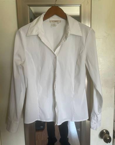 Nordstrom Como White Button Down Blouse