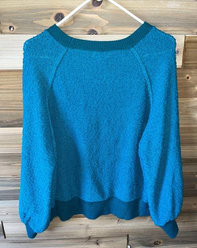 Umgee Blue Chunky Knit Sweater