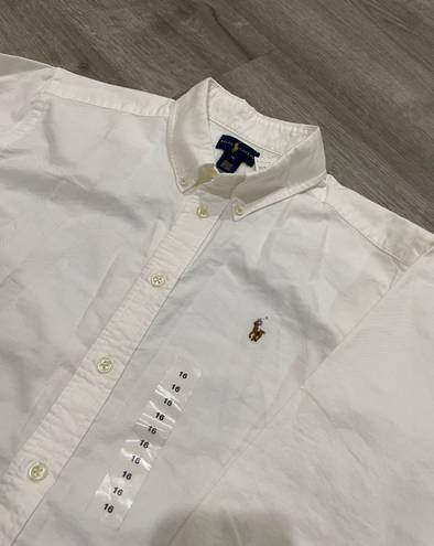 Ralph Lauren White Button Down Shirt/blouse.