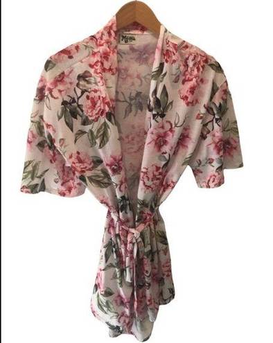 Show Me Your Mumu Floral Brie Shortie Robe Matching Belt One Size O/S New