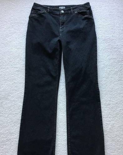 J.Jill  BLACK STRETCH 2 BOOT CUT JEANS