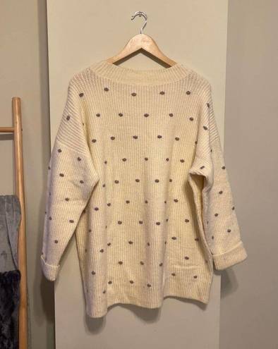 Lou & grey  Shimmer Dot Tunic Sweater Size XL