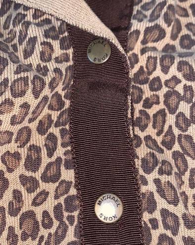 Michael Kors MICHAEL  Leopard Cardigan M