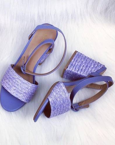 Bamboo NEW  | Braided Heel Maddy Sandals - LAVENDER