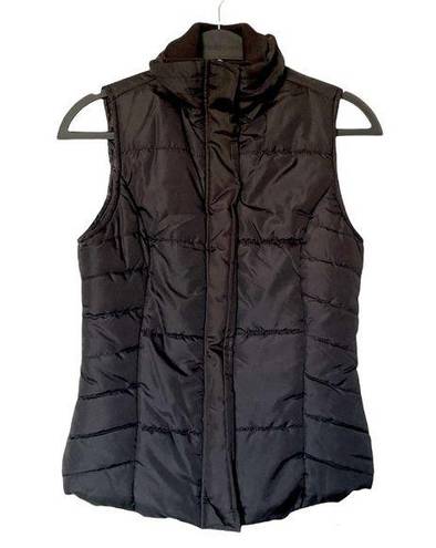 Edge Outer  Black Zip Front Puffer Vest Size Small