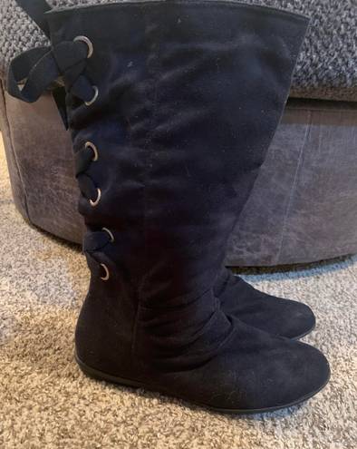 Canyon River Blues Black Lace Back Boots Size 10