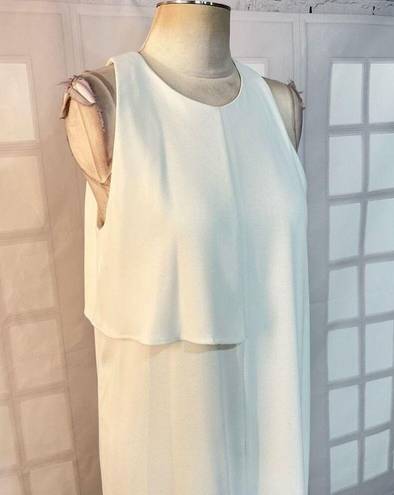 Oak + Fort  white sleeveless midi dress size large
