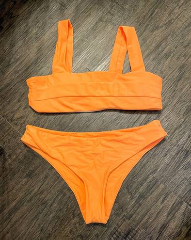 Zaful Bright Orange Bikini Set