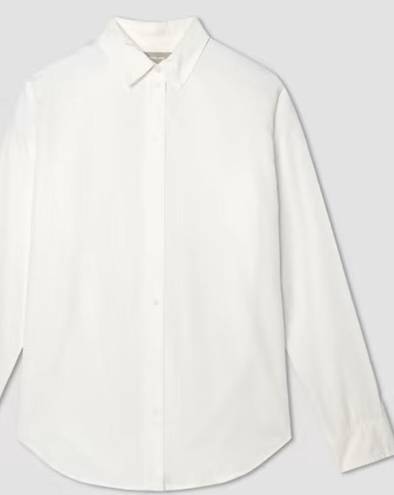 Everlane NWT  The Silky Cotton Relaxed Shirt in Optic White