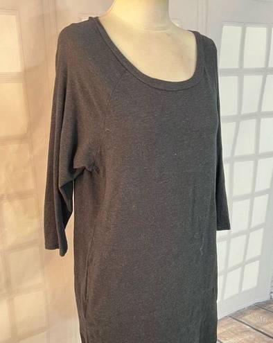 James Perse Standard  gray long sleeve tunic dress with pockets size 1 or small