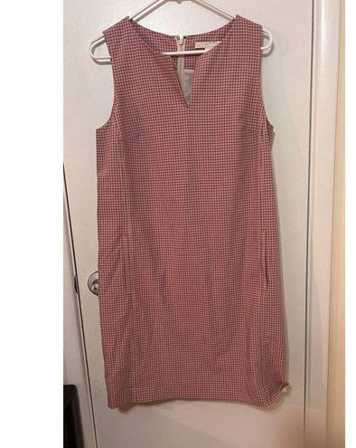 W By Worth  PINK CHECKED SHIFT DRESS WOMENS SIZE 6