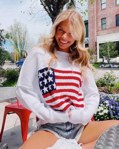 AMERICAN FLAG LIGHTWEIGHT SWEATER Size L