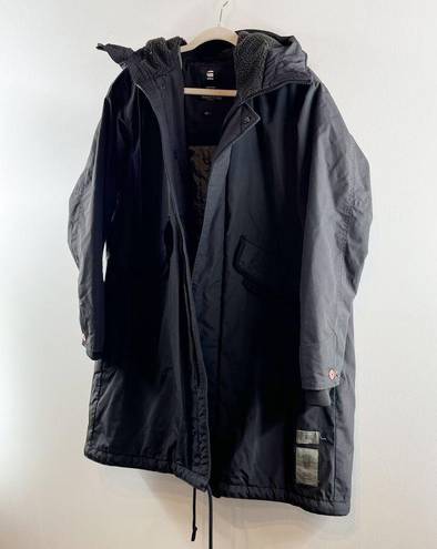 G-star Raw  Hooded Fishtail Parka Winter Coat Jacket Black XL