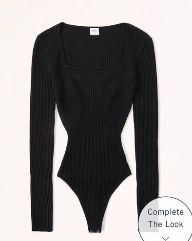 Abercrombie & Fitch Squareneck Sweater Bodysuit