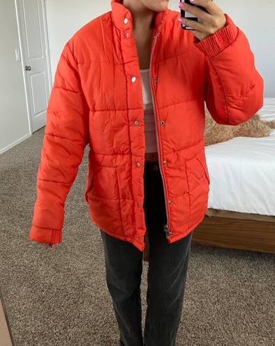 JC Penny Vintage Orange Puffer Coat