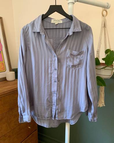 Anthropologie Cloth & Stone Gray Button Down