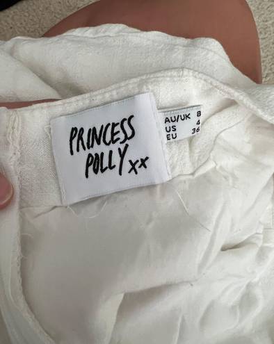 Princess Polly Selby White Mini Skirt