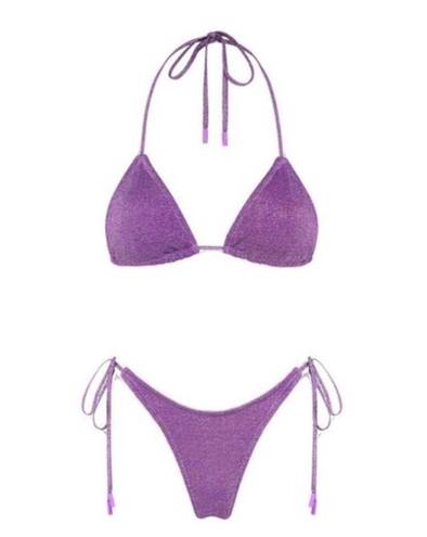 Triangl Swimwear Purple Vinca Sparkle Bikini