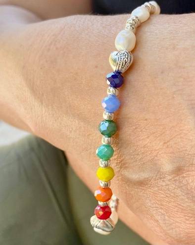 The Row Rainbow of Faceted Beads & Freshwater Pearls Bracelet