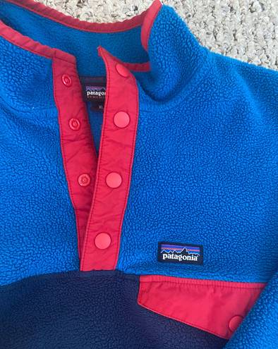 Patagonia Blue Quarter Button Fleece