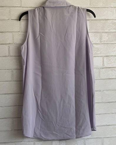 Equipment  Femme Light Purple Sleeveless Top