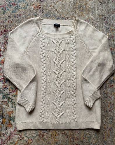 Talbots White Knit Sweater