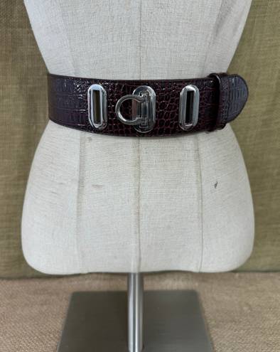 White House | Black Market WHBM Black And Red Wide Cinch Belt XS-S-M