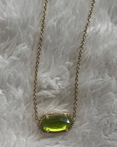 Kendra Scott Green Pendent Necklace