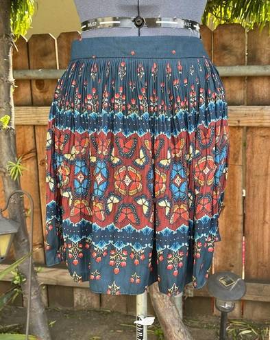 Farm Rio  Libali Sea BL Pleated Mini Skirt size S