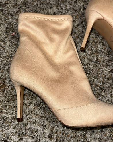 Jessica Simpson Suede Heeled Booties Grijalva Boots