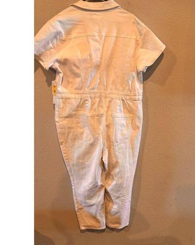 Good American  CREAM WOMENS DENIMN JUMPSUIT