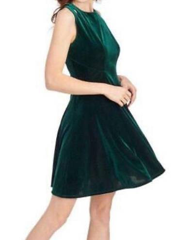 Gabby Skye  Cut-Out Velvet Dress Green Size 14 NWT