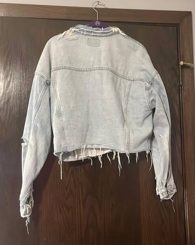 American Eagle Outfitters Cropped Denim Jacket