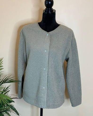 Joie  sage green snap button cardigan