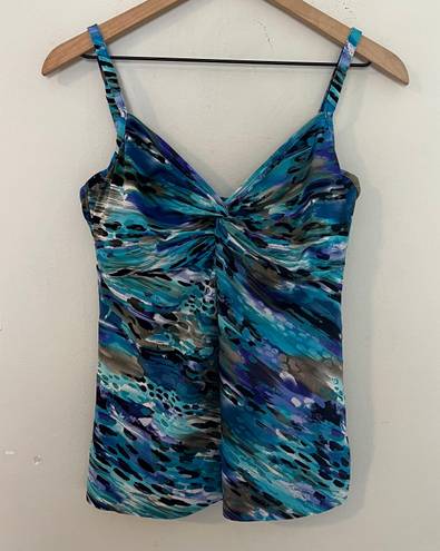 MiracleSuit - Blue Attitude Roswell Underwire Tankini Summer Swim Pool Beach