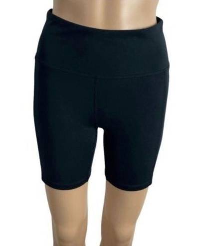 Wildfox SWEAT BLACK COMPRESSION BIKE SHORTS Size Small Biker Shorts waistband scattered Stars