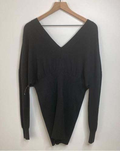 Good American  Ribbed Knit Waisted Cardigan