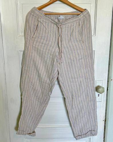 J.Jill  Linen Striped Boho Pants