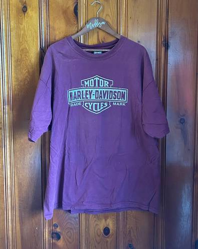 Harley Davidson Burgundy Harley Davison shirt 