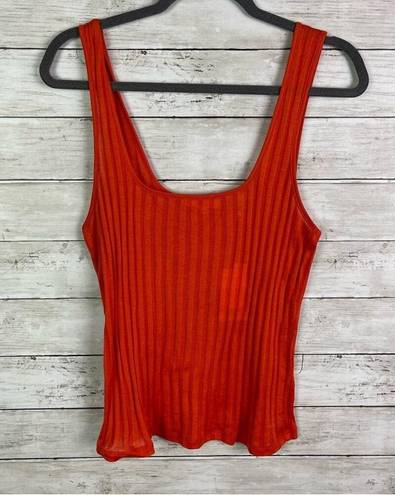 Vince  Ribbed Square Neck Tank Size Large