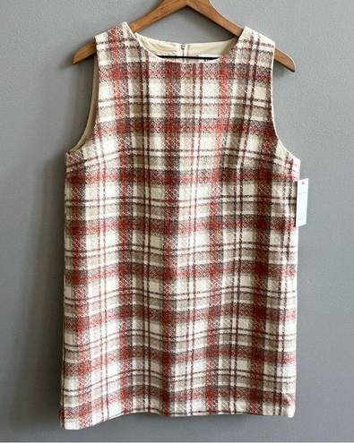 Aura  NWT Loves Warmth Beige Multi Tweed Dress from The Red Dress Size Large