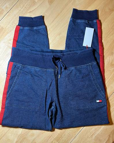 Tommy Hilfiger Denim Terry Slimfit Sweatpant with Side Stripe Medium BNWTS $49