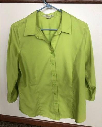 Coldwater Creek NEW NO TAGS  3/4 SLEEVE BUTTON UP SHIRT