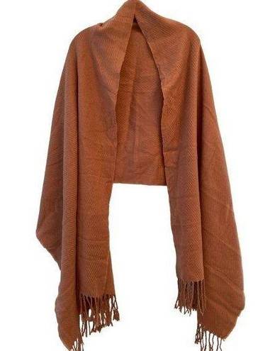 Pieces Blanket Scarf Blush With tassels 26x80